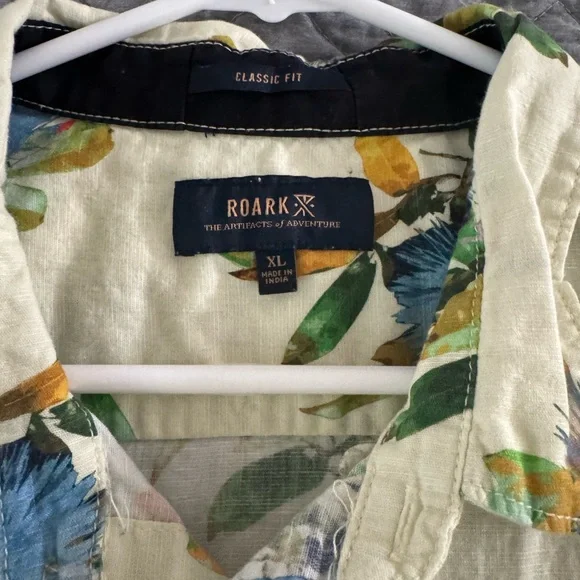 Roark Tropical Print Short Sleeve Shirt - Picture 2 of 4
